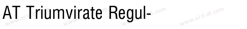 AT Triumvirate Regul字体转换